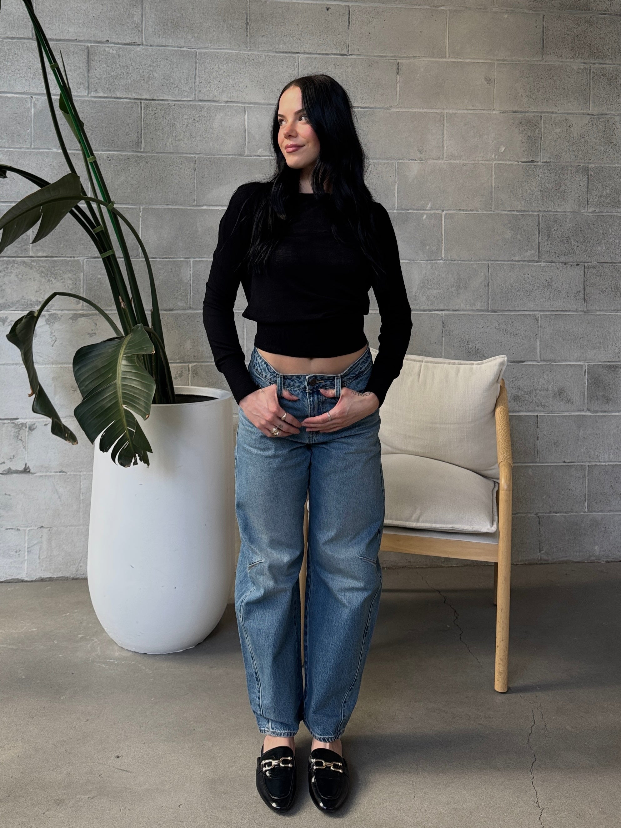 ONLY Vienna Knit Long Sleeve Crewneck